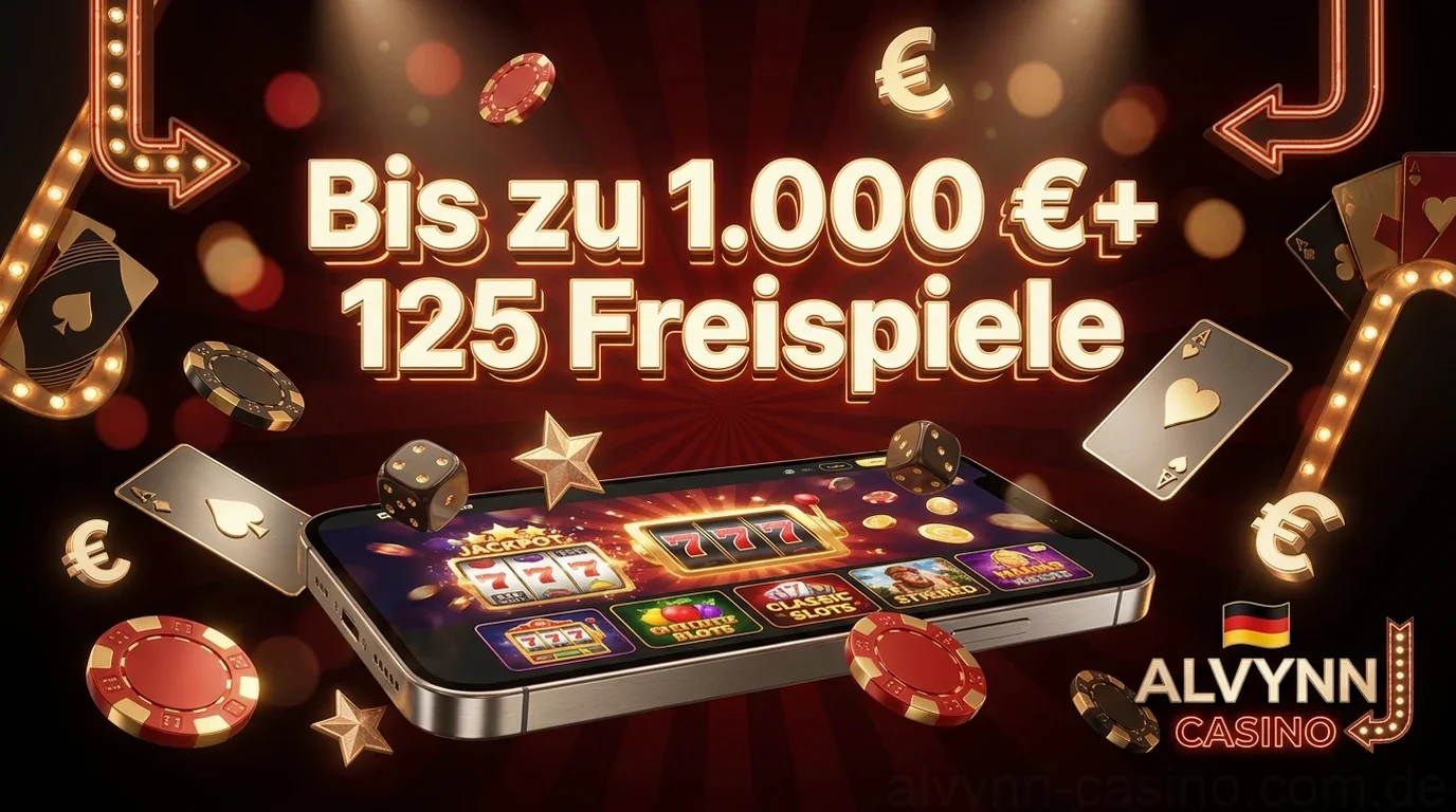 Bis zu 1.000 €+ 125 Freispiele